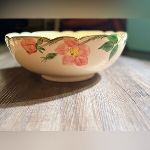 Franciscan Desert Rose/ Rare Large Salad Bowl/ Discontinued Vintage Pattern